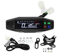 LTCZGRCI Gauge Odometer Tachometer Universal Motorcycle Tachometer Moto Dashboard Oil Gauge Tachometer Digital Meters Sensor Set Odometer for KR200 Tachometer