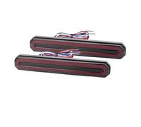 LTCZGRCI Moto Stop Tail Light Pair 3 in 1 Motorcycle Led Brake Tail lamp with Red+Yellow Sequential Turn signal Light DRL universal for Truck Trailer 12V 24V