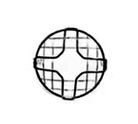 LTCZGRCI Motorcycle Headlight Protector FOR Super73 S1 S2 RX Y1 Headlight Protector Cover Grill Head light Guard Universal Accessories