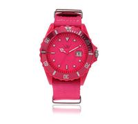 LTD Watch Unisex Limited Edition Canvas Watch LTD 091101 with Shoking Pink Canvas Bracelet and Pink Dial