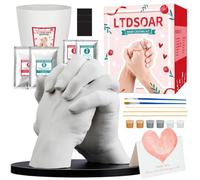 LTDSOAR Hand Casting Kit Couples Gifts with Practice Kit, Hand Mold Kit for Adults & Kids, Romantic Anniversary Wedding Birthday Gifts for Her or Him,Boyfriend Girlfriend Unique Gifts
