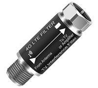 LTE Filter for TV Antenna,Filters 4G 5G LTE Signal Reduces Interference from Cell Towers for Clear Digital HD TV Reception (Frequency Range 5-695Mhz)