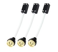 LteelDay 3 Pack GU10 Lamp Holder with 15cm Cable & Junction Box