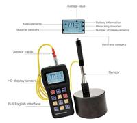 LTEJUMQ Digital Hand Leeb Hardness Tester, Portable leeb Hardness Tester Meter Metals, 170 to 960 HLD Metals Durometer Tester HL HB HRB HRC HRA HV HS, Test Direction 360°