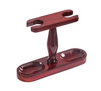 LTEJUMQ Tobacco Pipe Stand Display Holder, Wooden Pipe Stands for Smoking Pipes, Pipe Stand Rack Holder for 2 Tobacco Smoking Pipes, Handmade From Solid Wood (Without pipe)