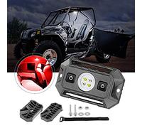 LTEODCHEW LED UTV Dome Light Red White, IP68 Waterproof Aluminum Car Interior Light W/Switch, Roll Cage Bar Courtesy Work Lights for UTV Polaris RZR Ranger Truck RV Can-Am X3 ATV