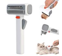 LTFIOON 2-in-1 Self-Detangling Comb - Detangling Brush for Cats and Dogs, Pet Grooming Comb One Button Self Cleaning, Grooming Comb for Pets, Brush for Long and Short Fur