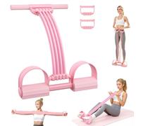 LTFIOON 3-in-1 Multifunctional Expander with 8 Adjustable Resistance Tubes - Choose 1-8 Tubes Depending on Strength, Removable Handles & Foot Pedal, Full Body Exercise Bike for Abdomen, Legs, Yoga