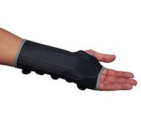 LTG Neoprene Support Wrist Brace Use for Carpal Tunnel Arthritis Sprains Strains (Large - Extra Large(Right), Black with Grey Border)