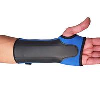 LTG Neoprene Support Wrist Brace Use for Carpal Tunnel Arthritis Sprains Strains (Small - Medium(Left), Sky Blue)