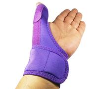 LTG PRO® Neoprene Thumb Support Splint CMC Spica Brace Wrist Hand Strain Sprains (Purple)
