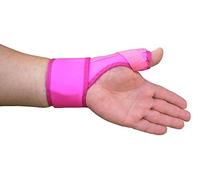 LTG Neoprene Thumb Support Splint - Adjustable Wrist & Hand Brace for Carpal Tunnel, Arthritis, Sprains, Strains & Recovery - Breathable, Comfortable, Lightweight (Pink)