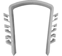 LTG PRO 12 Pcs Fence Panels Noise Stoppers - Garden Fence Wind Anti-Rattling Clips - Durable Plastic Wedges for Concrete Slotted Posts - Easy Installation (Light Grey)