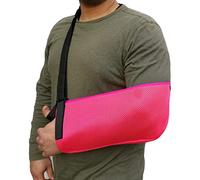 LTG PRO® Arm Sling Wrist Shoulder Support Adults and Kids Immobilizer Elbow Injury Fracture Cast (Pink Mesh, Adults)