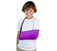 LTG PRO® Arm Sling Wrist Shoulder Support Adults and Kids Immobilizer Elbow Injury Fracture Cast (Purple Mesh, Kids Small)