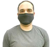 LTG PRO® Black Soft Face Cover with 10 Filters Respirator Cotton Textile Cycling Anti-Dust Quick Dry Washable Reusable (Mask with 10 Filters)