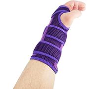 LTG PRO® Wrist Support Universal Size Breathable Mesh Brace Splint Carpal Tunnel Strain Sprain (Purple)