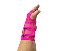 LTG PRO® Breathable Mesh Universal Wrist Support With Buckle Brace Splint Carpal Tunnel Sprain Strain (Pink)