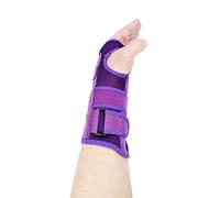 LTG PRO® Breathable Mesh Wrist Support Brace Adjustable Universal Wrist Splint with Buckle for Carpal Tunnel Tendonitis Arthritis Sprain Strain Relief - Left or Right Hand Black Pink Purple (Purple)