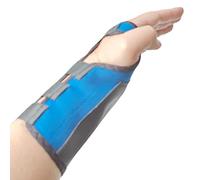 LTG PRO Hand Wrist Support Brace Splint for Carpal Tunnel Sprain Strain Arthritis Stabilizer (Blue, L-XL (Left))