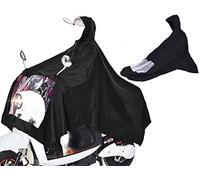 LTG PRO® Scooter and Mobility Scooter Rain Cover Mac Poncho Hooded Coat Water Proof Universal (Black)