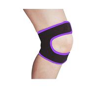LTG PRO Neoprene Patella Knee Support Brace | Universal Fit Left or Right Knee | Adjustable Open Design | Silk Protein Inner Lining | Pain Relief for Arthritis, Tendonitis & Sports Injuries (Purple)