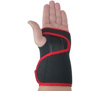 LTG PRO® One Size Wrist Support Neoprene Brace Splint Carpal Tunnel Sprain Strain Arthritis (Red (Left))