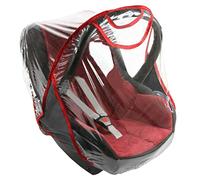 LTG PRO Quality Car Seat Rain Cover for Maxi-COSI Cabrio Fix Pebble Clear Plastic (Red)
