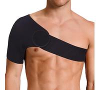 LTG PRO Shoulder Brace Support Strap Magnetic immobilizer Sling Arthritis Posture Injury Pain (Black)