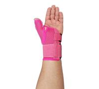 LTG PRO Thumb & Wrist Support Brace | Breathable Mesh Hand Splint Stabiliser for Arthritis, Carpal Tunnel, Tendonitis, Sprains & Injury Recovery (Pink)
