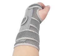 LTG PRO® Wrist Support Universal Size Breathable Mesh Brace Splint Carpal Tunnel Strain Sprain (Grey)