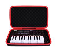 LTGEM Case Compatible with Akai Professional MPK Mini MK3-25 / IV/Play MK3 Key USB MIDI Keyboard Controller, Black/Red Border(Case Only)