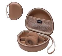 LTGEM Case Compatible with Beats Solo 4 / Studio Pro/Studio 3 / Solo 3 Wireless Bluetooth On-Ear Headphones, PU Tan(Case Only)