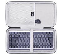 LTGEM Case Compatible with Logitech MX Mechanical Mini Wireless Illuminated Keyboard, Office Travel Carrying Storage Bag - Black+Gray(Case Only)