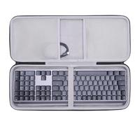 LTGEM Case Compatible with Logitech MX Mechanical Wireless Illuminated Performance Keyboard, Office Travel Carrying Storage Bag - Black+Gray(Case Only)