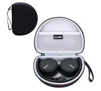 LTGEM Case Compatible with Sony MDR-ZX110 / MDRZX110AP / MDRZX110NC / MDR-ZX310AP ZX Series Wired On-Ear Headphones, Black+Grey(Case Only)