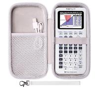 LTGEM Case Compatible with Texas Instruments TI-84 Plus CE/TI-84 Plus/TI-Nspire CX II CAS/TI-Nspire CX II/TI-83 Plus/TI-89 Titanium Color Graphing Calculator, White(Case Only)