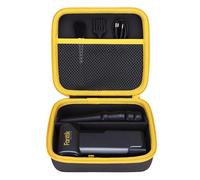 LTGEM EVA Hard Case Compatible with Fanttik B10 Pro Max Electric Air Duster - Travel Protective Carrying Storage Bag (Only Case Sale), Black/Yellow Border