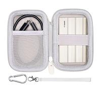 LTGEM Hard Case Compatible with Samsung T7 Shield T9 Portable SSD Solid State Drive,White