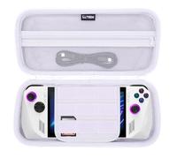 LTGEM Hard Travel Carrying Case Compatible with ASUS ROG Ally 7" Gaming Handheld(Inside: 11.3" x 4.8" x 1.4 "), Case Only, White