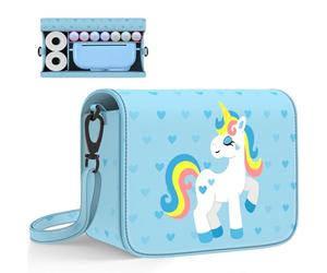 LTGEM Kids Camera Case Bag Compatible With ESOXOFFORE/Dylanto/DUDUDRAGON/GREENKINDER/Cimizi Instant Print Camera and Instant Camera Refill Print Paper, Pony Light Blue