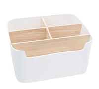 LTHERMELK Desk Organizer, Desktop Storage Box, 5 Compartments Stationery Office Multifunctional Organizer for Pens Jewellery Cosmetics Home Office School Storage Supplies