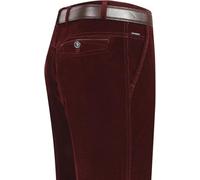 LTHTX Men's Stretchy Corduroy Straight Long Pants, High Waist Corduroy Trousers Men Casual Slim Fit Work Dress with Pockets (Wine Red,38)