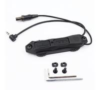 LThyzszb Tactical Dual Remote Pressure Switch Assembly 3.5mm Plug for M300 M600 Scout Light Weaponlights and Laser Dual Tape Switch (Black)