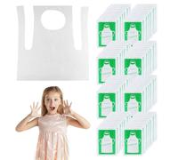LTISHABILTD 110pcs Disposable Kids Apron,Transparent Children's Aprons,Plastic Aprons,for Painting Cooking Eating Teaching Picnic DIY Craft (55 X 65cm)