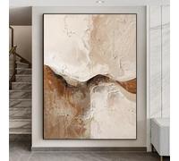LTjiajuypd Abstract Japandi Wall Art Canvas Prints Poster Neutral Beige Wabi Sabi Minimalist, Modern Home Living Room Decor(60x90CM/Frameless)