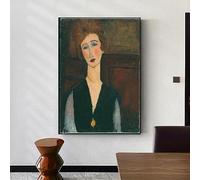 LTjiajuypd Abstract Woman Face Art Canvas Painting Portrait Art Posters and Prints Minimalism Wall Pictures for Living Room Decor(60x80cm)