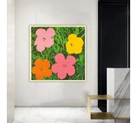 LTjiajuypd Andy Warhol Flowers Art Canvas Prints Oil Painting Artwork Poster Decorative Print Picture Wall Decor Home Decoration(30x30cm)
