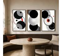 LTjiajuypd Canvas Painting Abstract Wall Art Black And White Geometric Modern Poster Prints For Lliving Room Decor(50x75cm-3Pcs)