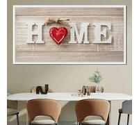 LTjiajuypd Canvas Painting Modern Art Family Atmosphere Love And Home Art Letter Posters Prints Living Room Bedroom Home Decor 40x80cm Frameless